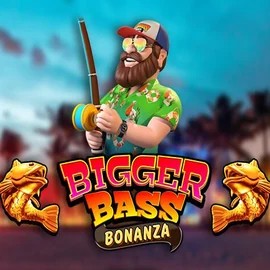 Bigger Bass Bonanza online game logo by Pragmatic Play on sevenbelgie.eu