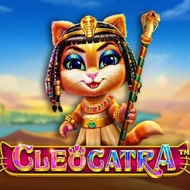 Cleocatra online game logo by Pragmatic Play on sevenbelgie.eu