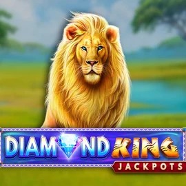 Diamond King Jackpots slot logo by SpinPlay Games at Seven Casino