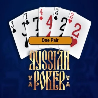 Russian Poker slot logo by OneTouch Games at Seven CasinoRussian Poker