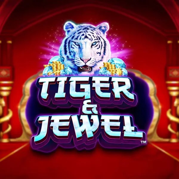 Slots logo of Tiger and Jewel from Greentube at Seven Casino